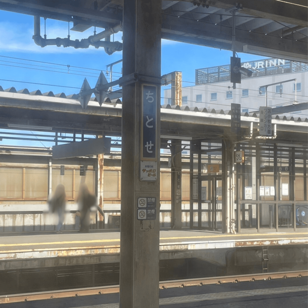 電車からの景色(ちとせ駅通過)