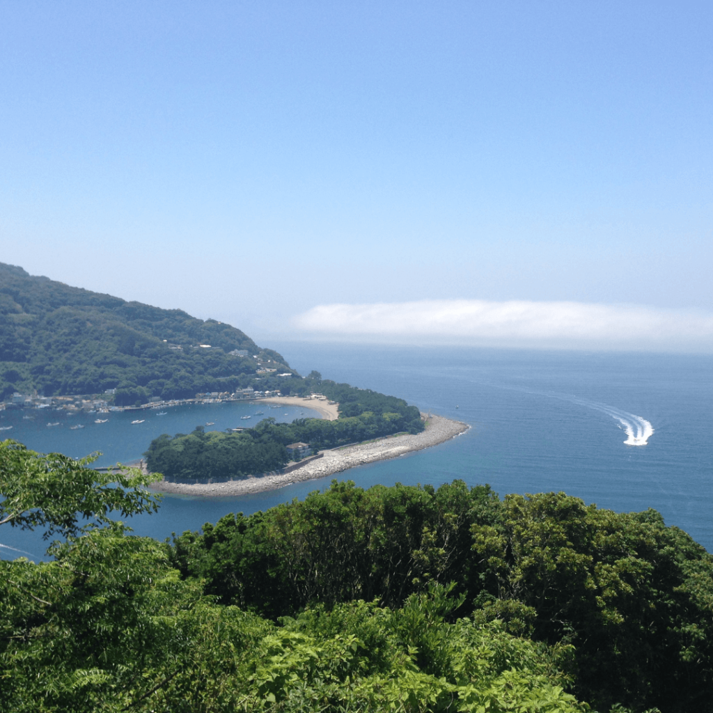 戸田港と駿河湾の出会い