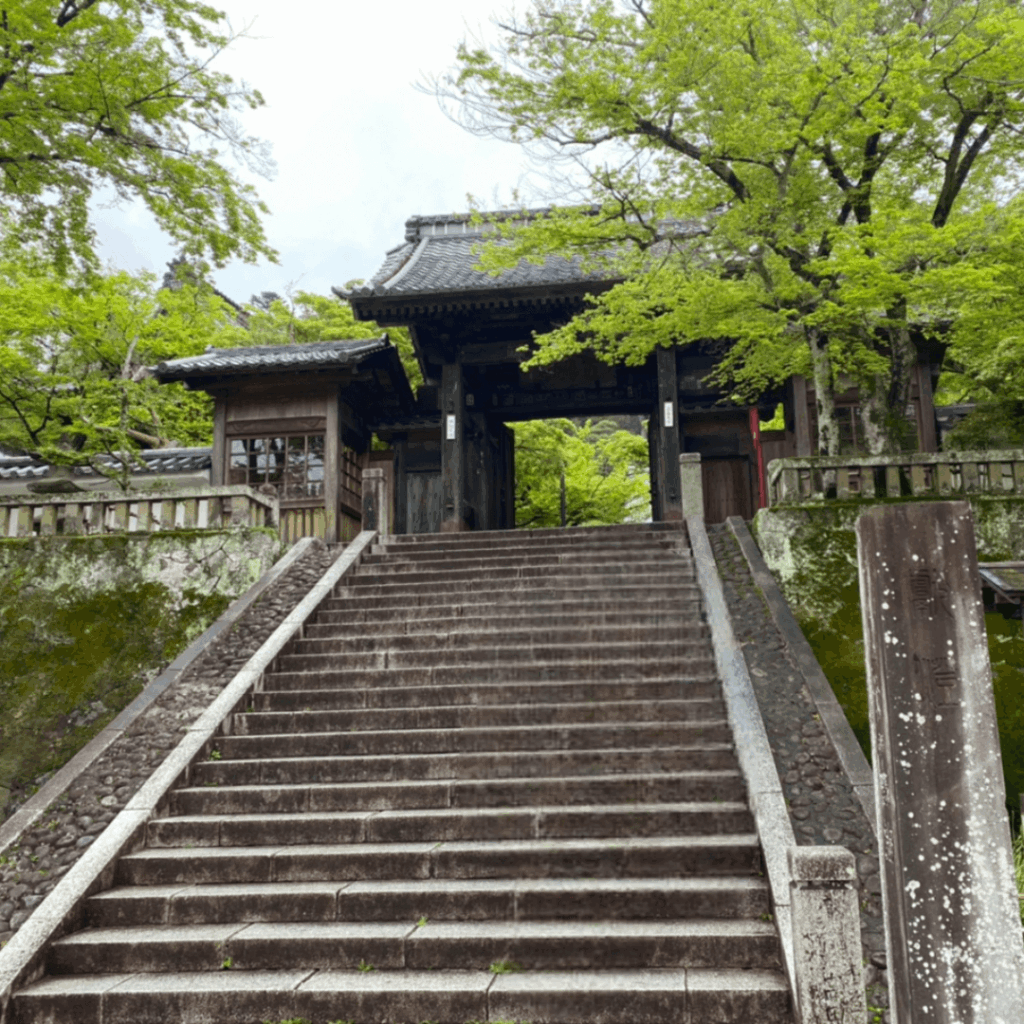 修禅寺の階段