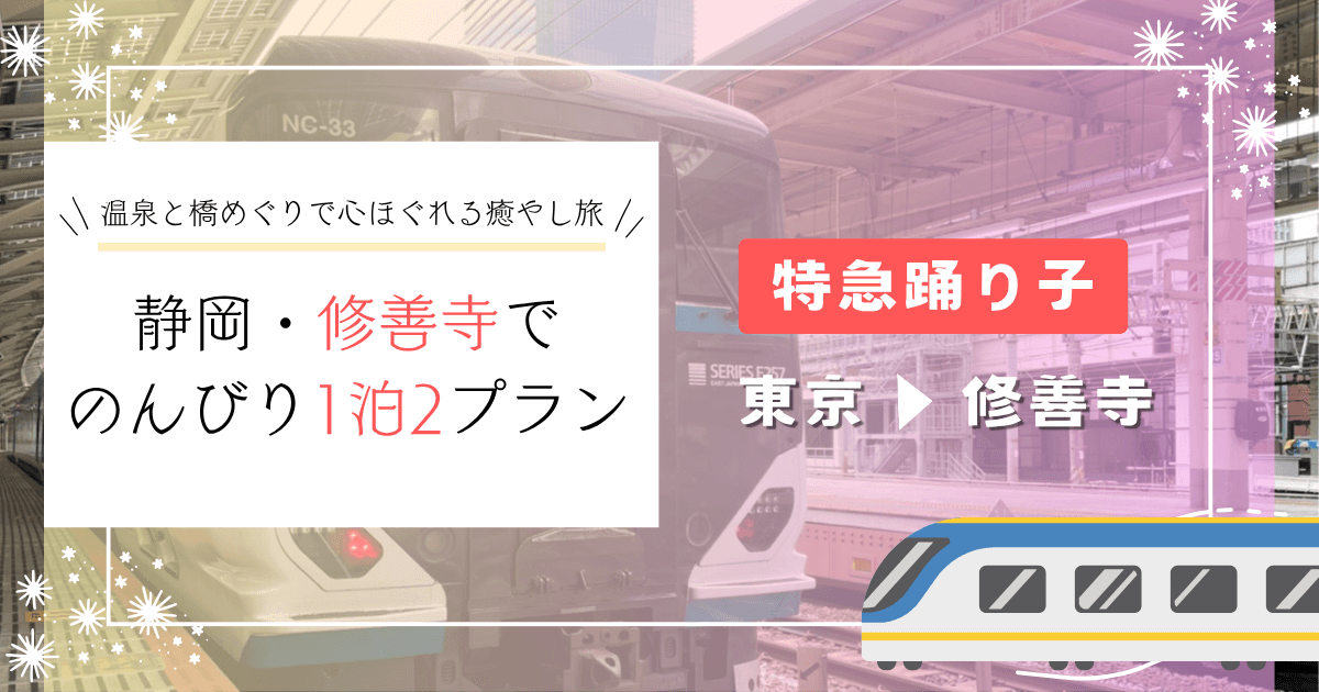 静岡・修善寺でのんびり1泊2日｜湯めぐりと橋めぐりで心ほぐれる癒やし旅