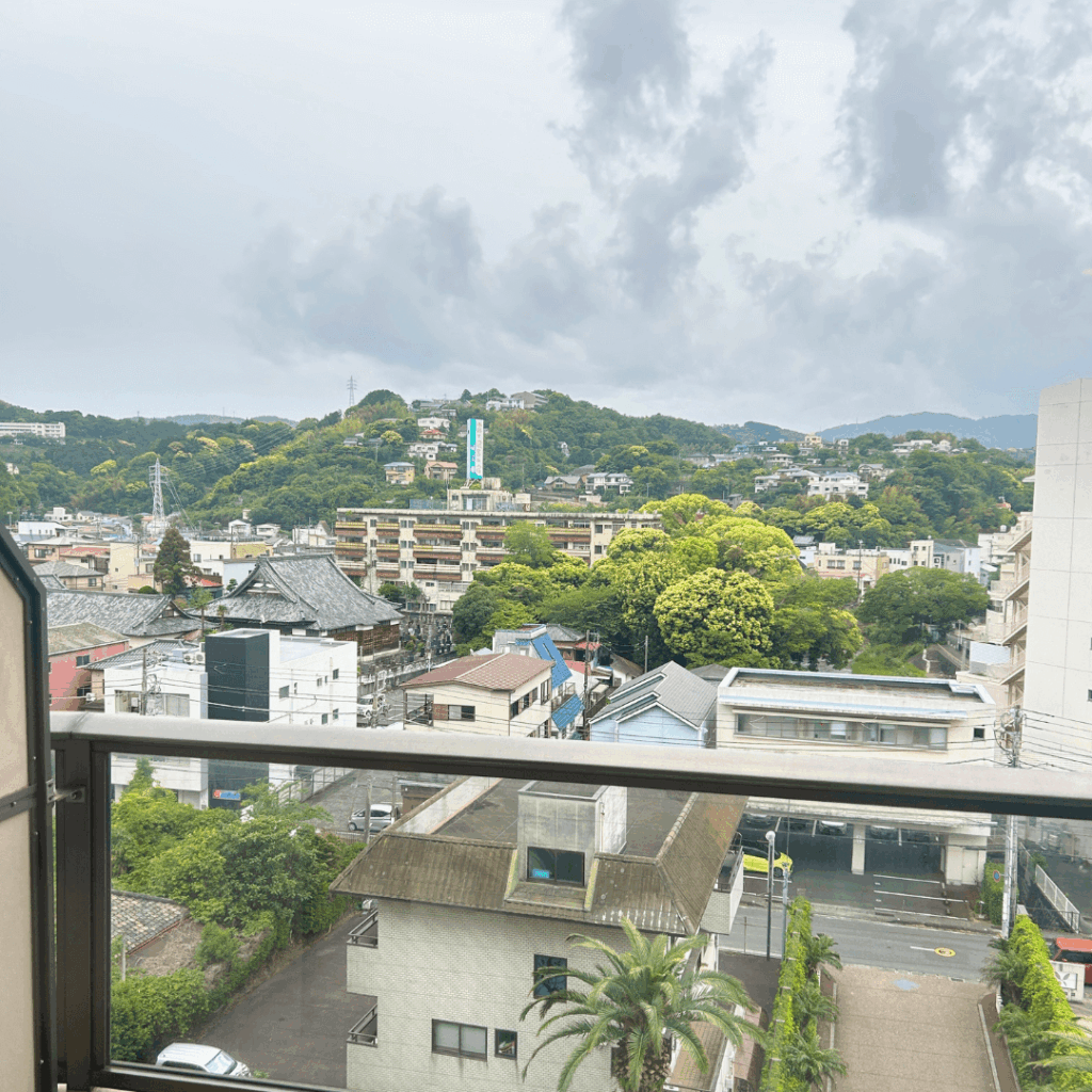 部屋から見える景色