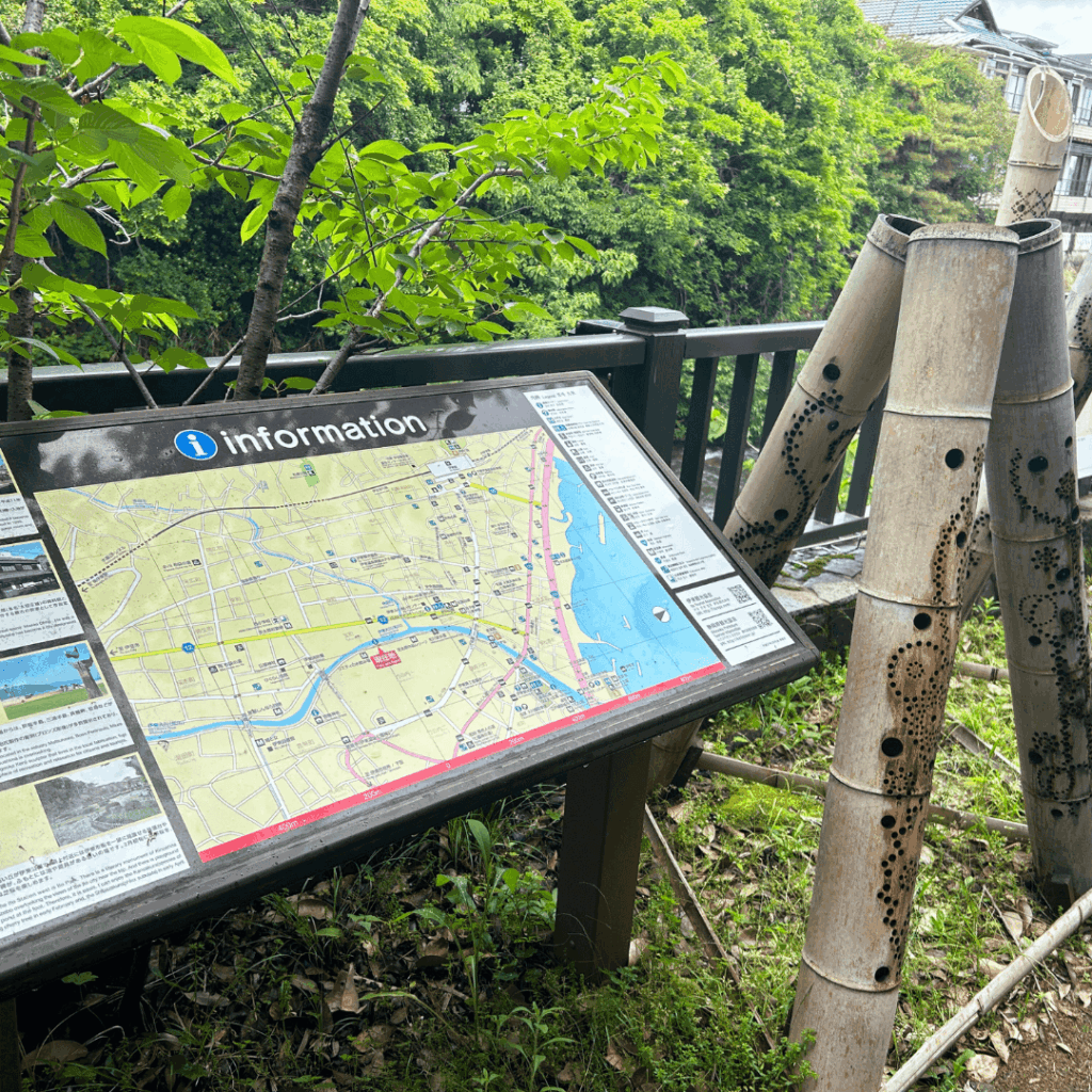 伊東温泉松川遊歩道のMAP