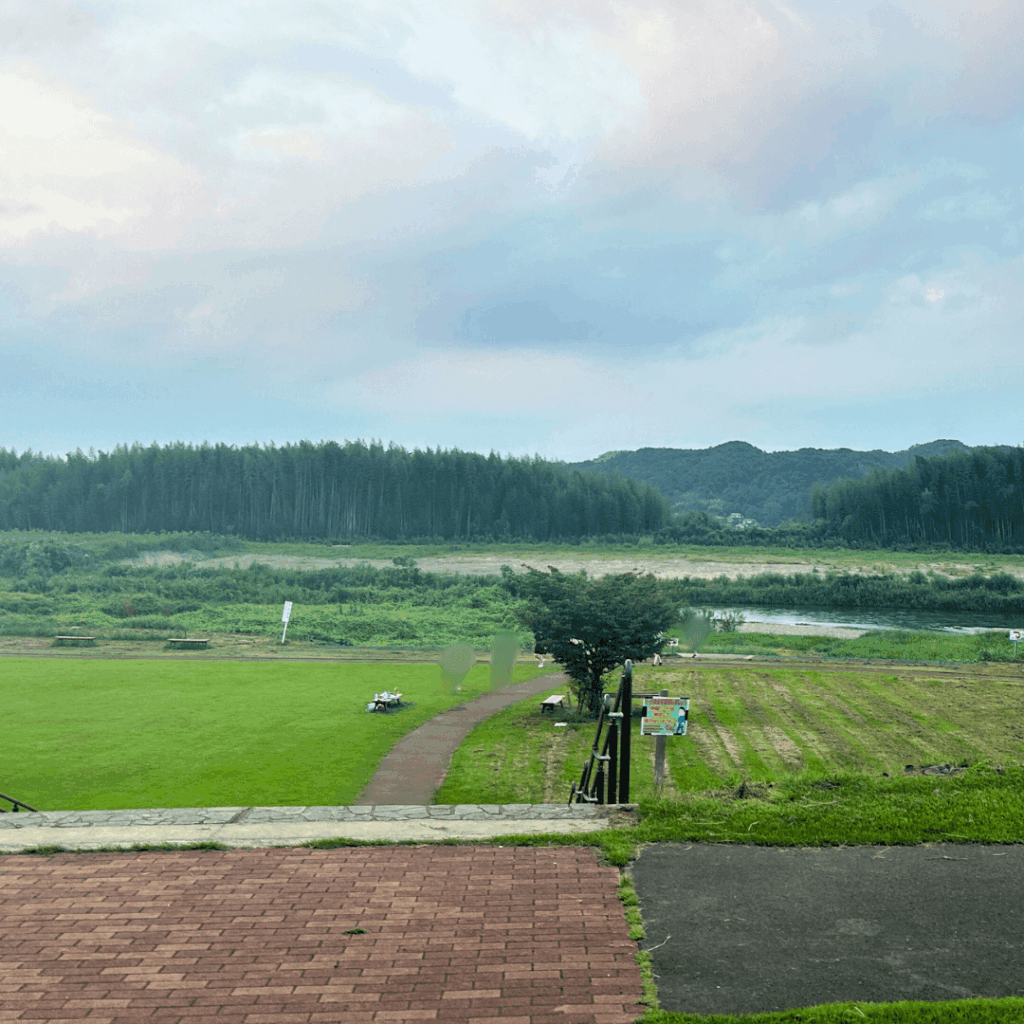 道の駅から川へ！