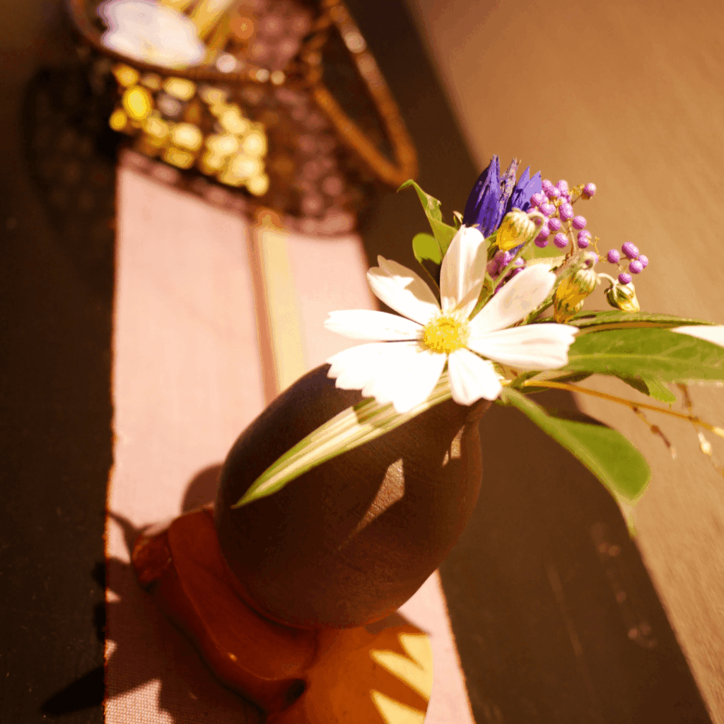 お花も良い