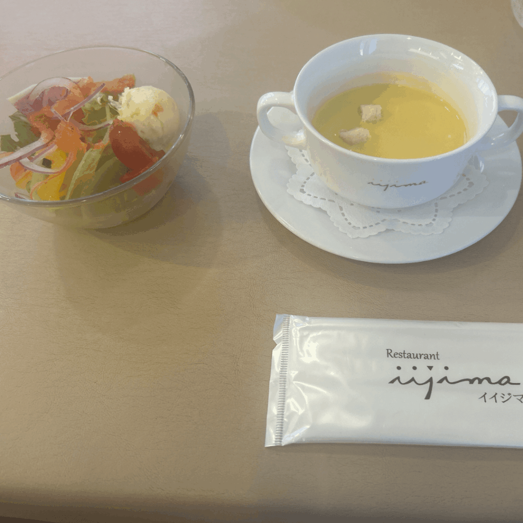 サラダとスープ！
