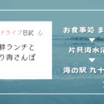九十九里ドライブ日記！地元海鮮ランチと片貝海水浴場でのんびり海さんぽ
