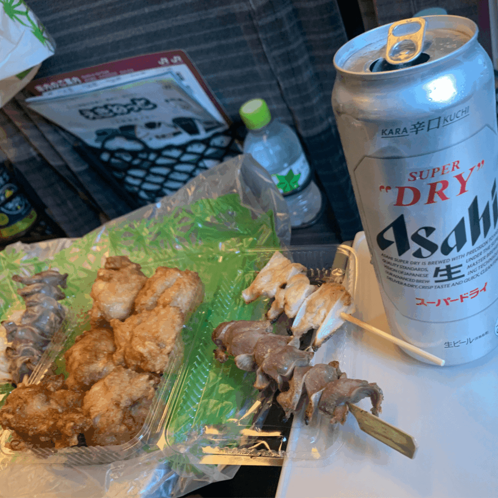 帰りのおつまみとビール