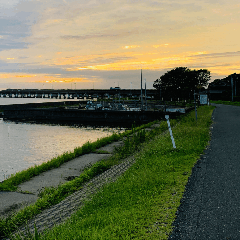 夕焼けがきれいでした